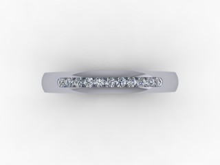 0.16cts. 1/4 Set 18ct White Gold Eternity Ring - 9