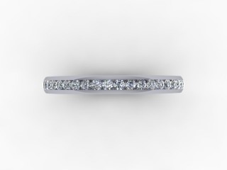 0.34cts. 3/4 Set 18ct White Gold Eternity Ring - 9