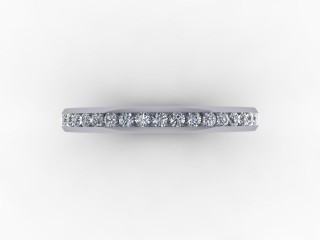 0.44cts. Full 18ct White Gold Eternity Ring - 9