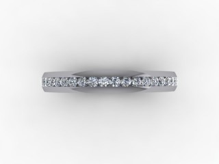 0.41cts. 3/4 Set 18ct White Gold Eternity Ring - 9