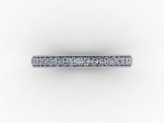 0.30cts. 3/4 Set 18ct White Gold Eternity Ring - 9
