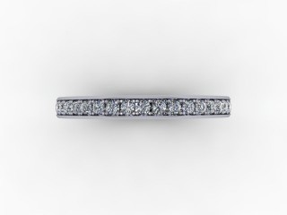 0.39cts. Full 18ct White Gold Eternity Ring - 9