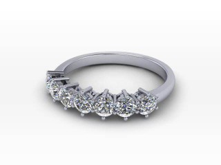 Semi-Set Diamond Eternity Ring 0.75cts. in 18ct. White Gold-88-05940