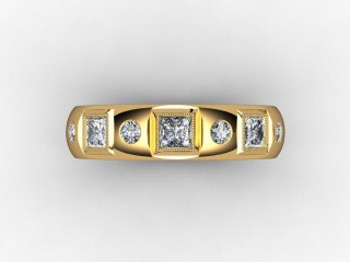 Semi-Set Diamond Eternity Ring 0.45cts. in 18ct. Yellow Gold - 9