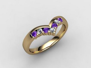 Amethyst and Diamond 0.21cts. in 18ct. Yellow Gold - 12