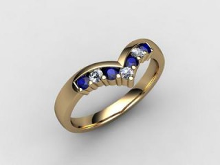 Blue Sapphire and Diamond 0.26cts. in 18ct. Yellow Gold - 12