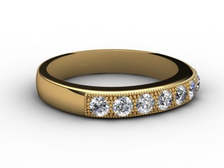 Semi-Set Diamond Eternity Ring 0.45cts. in 18ct. Yellow Gold-88-18016