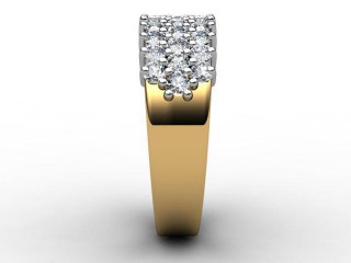 Semi-Set Diamond Eternity Ring 0.92cts. in 18ct. Yellow &amp; White Gold - 6
