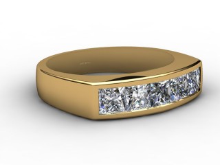 Semi-Set Diamond Eternity Ring 1.40cts. in 18ct. Yellow Gold-88-18019