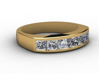 Semi-Set Diamond Eternity Ring 1.40cts. in 18ct. Yellow Gold