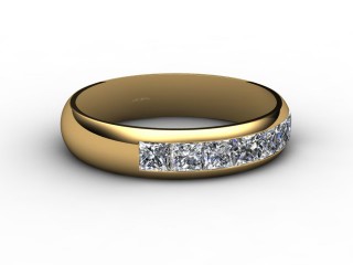 Semi-Set Diamond Eternity Ring 0.84cts. in 18ct. Yellow Gold-88-18029