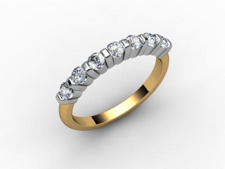 Semi-Set Diamond Eternity Ring 0.35cts. in 18ct. Yellow &amp; White Gold - 3