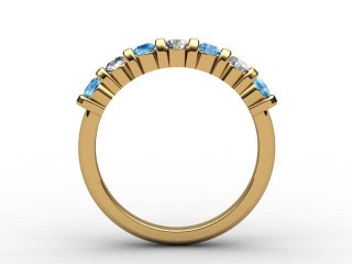 Blue Topaz and Diamond 0.82cts. in 18ct. Yellow Gold - 3
