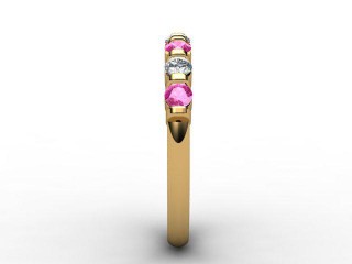 Pink Sapphire and Diamond 0.88cts. in 18ct. Yellow Gold - 6