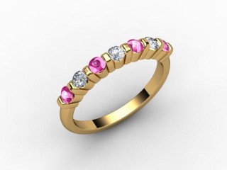 Pink Sapphire and Diamond 0.88cts. in 18ct. Yellow Gold - 12