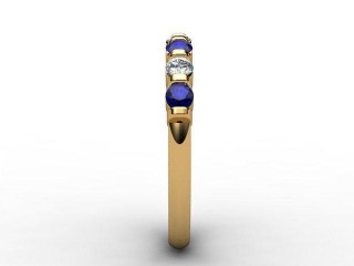 Blue Sapphire and Diamond 0.88cts. in 18ct. Yellow Gold - 6