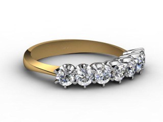 Semi-Set Diamond Eternity Ring 0.50cts. in 18ct. Yellow &amp; White Gold-88-18034