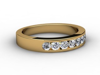 Semi-Set Diamond Eternity Ring 0.50cts. in 18ct. Yellow Gold-88-18046