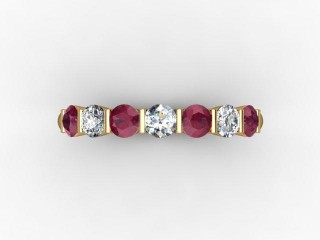Ruby and Diamond 0.76cts. in 18ct. Yellow Gold - 9