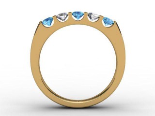 Blue Topaz and Diamond 0.63cts. in 18ct. Yellow Gold - 3