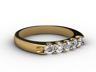Semi-Set Diamond Eternity Ring 0.65cts. in 18ct. Yellow Gold-88-18058