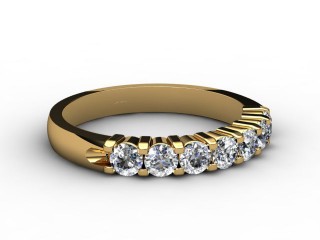 Semi-Set Diamond Eternity Ring 0.65cts. in 18ct. Yellow Gold-88-18059