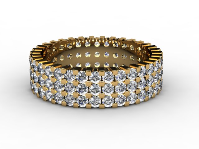Full Diamond Eternity Ring 1.87cts. in 18ct. Yellow Gold