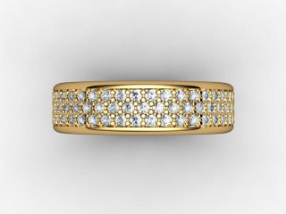 Semi-Set Diamond Eternity Ring 0.77cts. in 18ct. Yellow Gold - 9