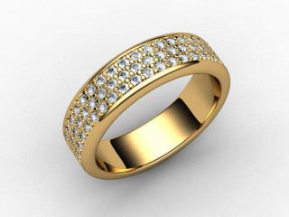 Semi-Set Diamond Eternity Ring 0.77cts. in 18ct. Yellow Gold - 12