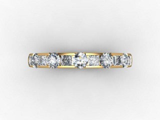 Semi-Set Diamond Eternity Ring 0.78cts. in 18ct. Yellow Gold - 9