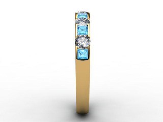 Blue Topaz and Diamond 0.78cts. in 18ct. Yellow Gold - 6