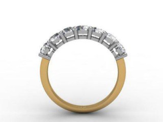 Semi-Set Diamond Eternity Ring 1.02cts. in 18ct. Yellow &amp; White Gold - 3