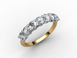 Semi-Set Diamond Eternity Ring 1.02cts. in 18ct. Yellow &amp; White Gold - 12