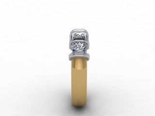 Semi-Set Diamond Eternity Ring 1.28cts. in 18ct. Yellow &amp; White Gold - 6