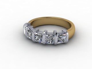 Semi-Set Diamond Eternity Ring 1.28cts. in 18ct. Yellow &amp; White Gold - 12