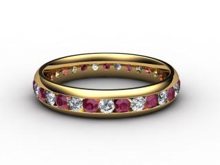 Ruby and Diamond 0.92cts. in 18ct. Yellow Gold-88-18099-122