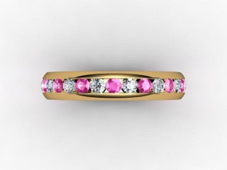 Pink Sapphire and Diamond 0.92cts. in 18ct. Yellow Gold - 9