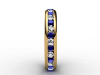 Blue Sapphire and Diamond 0.92cts. in 18ct. Yellow Gold - 6