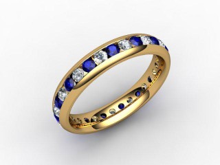 Blue Sapphire and Diamond 0.92cts. in 18ct. Yellow Gold - 12