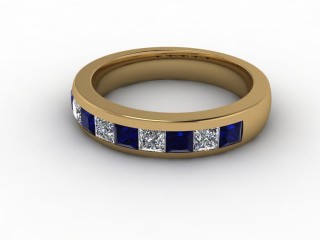 Blue Sapphire and Diamond 1.40cts. in 18ct. Yellow Gold - 12