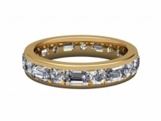 Full Diamond Eternity Ring 3.43cts. in 18ct. Yellow Gold-88-18102