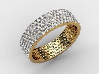 Full Diamond Eternity Ring 1.25cts. in 18ct. Yellow &amp; White Gold - 12