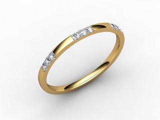 Semi-Set Diamond Eternity Ring 0.18cts. in 18ct. Yellow Gold - 12