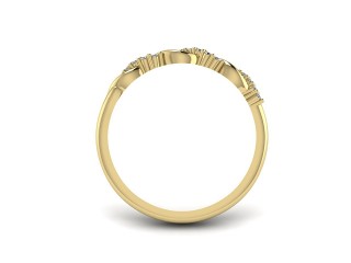 Semi-Set Diamond Eternity Ring 0.15cts. in 18ct. Yellow Gold - 9