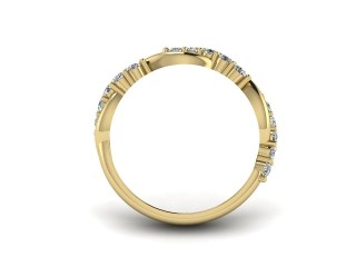 Semi-Set Diamond Eternity Ring 0.33cts. in 18ct. Yellow Gold - 3
