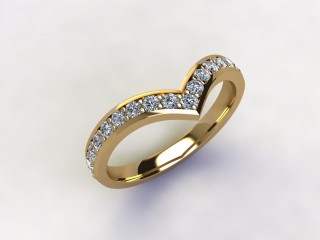 Semi-Set Diamond Eternity Ring 0.38cts. in 18ct. Yellow Gold - 12