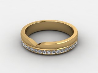 Semi-Set Diamond Eternity Ring 0.23cts. in 18ct. Yellow Gold-88-182509