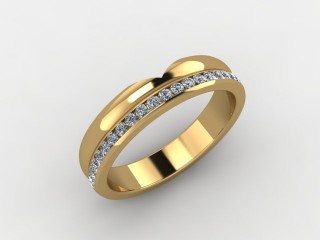 Semi-Set Diamond Eternity Ring 0.24cts. in 18ct. Yellow Gold - 12
