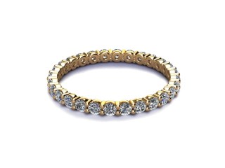 Full Diamond Eternity Ring 0.85cts. in 18ct. Yellow Gold-88-18512