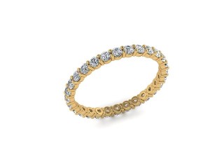 Full Diamond Eternity Ring 0.85cts. in 18ct. Yellow Gold - 12